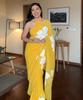 Trending Indian Ready To Wear Yellow Georgette Saree