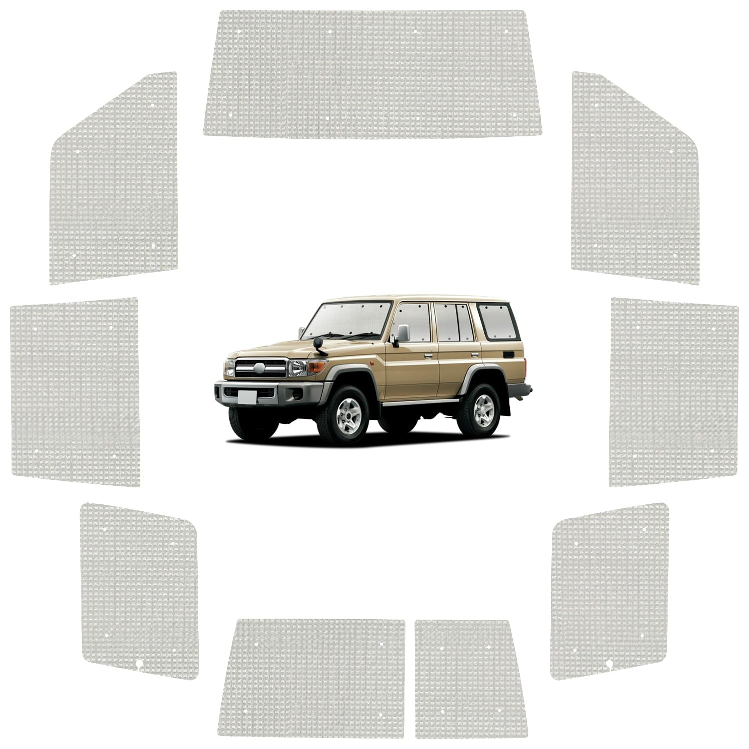 

atmys Sun Shade Craft Shade Car Land Cruiser 70 Series Land Cruiser Exclusive Штора Sleeping in Car Goods Совместимость 09s-a022-sa серебряный