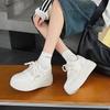 European Style Genuine Leather Thick-Soled White Sneakers - Summer 2025 Trend: Comfortable, Casual, Fashionable Sports Shoes
