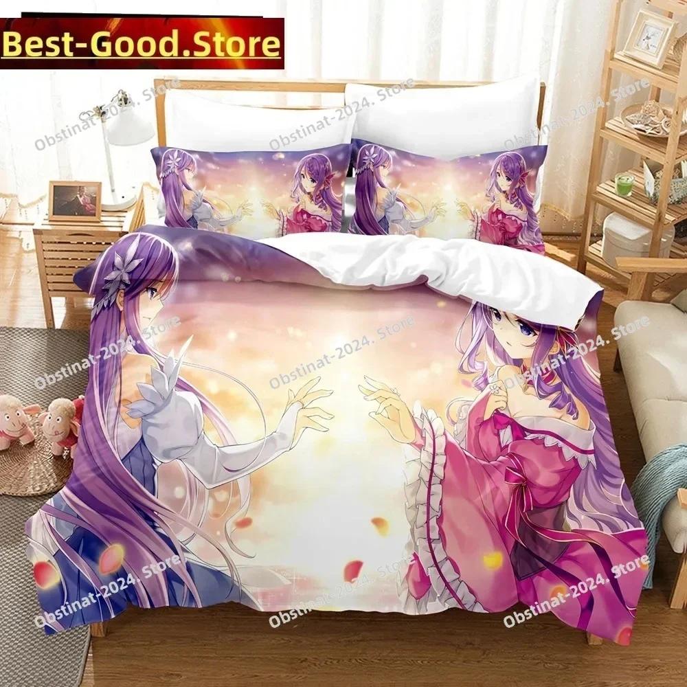 3D Anime Seirei Gensouki Printed Bed Set Duvet Cover Pillowcase Bedding Set Bed Linen Sheet Quilt Cover Full Queen King Size