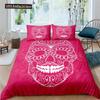 Skull Duvet Cover Queen Size Microfiber Vintage Sugar Skull Girl Day Of The Dead Bride With Dark Color Roses Graphic Bedding Set