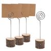 With Swirl Wire Wood Place Card Holders Messege Memo Clip Holders Table Number Name Sign  Party