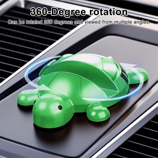 Car Phone Holder with Parking Number Plate 2-in-1 Multi-functional Turtle Shape Mobile Phone Stand 360 Degrees Rotation Vehicle Dashboard Phone Mount