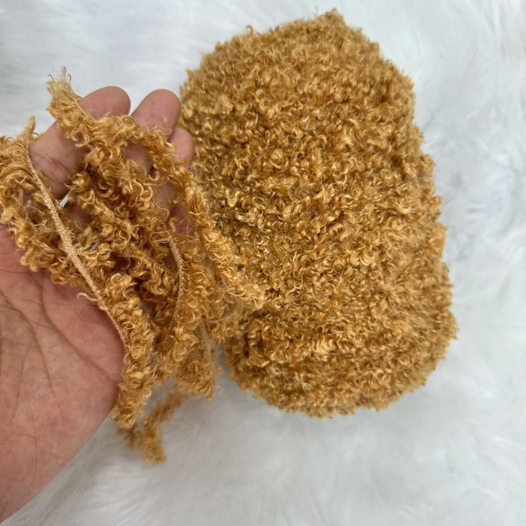 250G Curly Hair Teddy Curly Wool, Handmade Bag Jacket Wool Wool Woven Fleece Ball Doll DIY Knitting&Crocheting