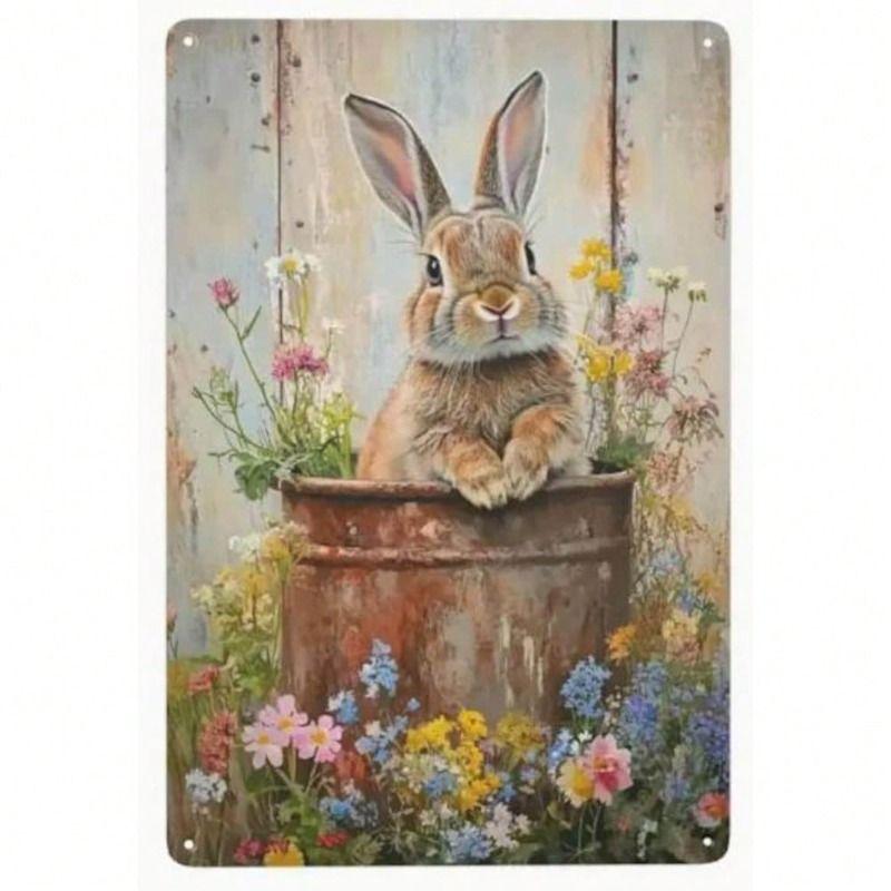 Vintage Metal Painting for Living Room Kitchen Studio Garage Wall Decor