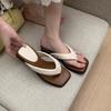 Summer new clipped-toe flip-flops women's outerwear with skirts beach shoes casual cool slippers