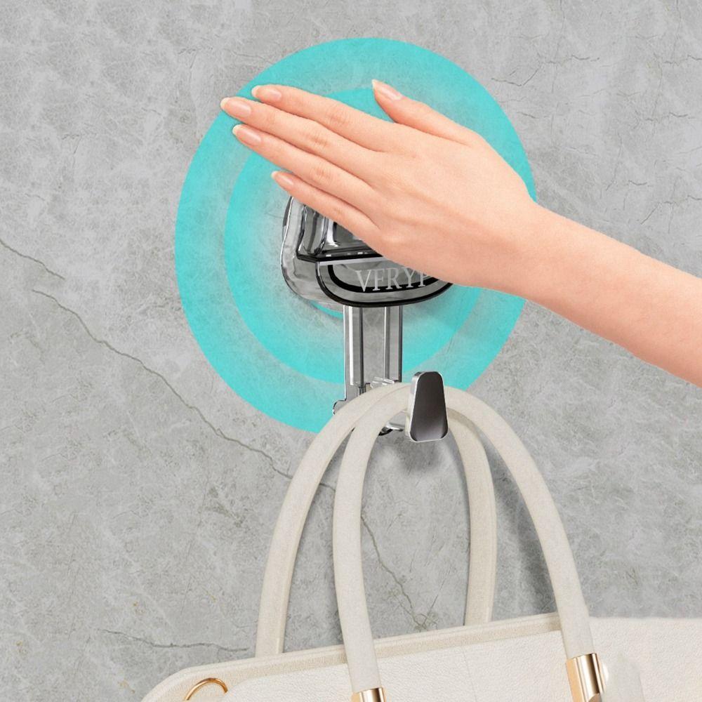 Wall Hanging Door Wall Vacuum Hooks Plastic Clothes Hangers Strong Suction Cup Hooks for Household