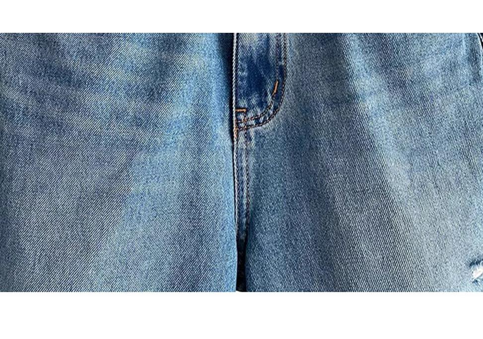 Women's Maternity Ripped Denim Shorts - Summer 2026 Lightweight, Plus Size, Loose Fit, Stylish Wide Leg, Slimming Five-Point Design