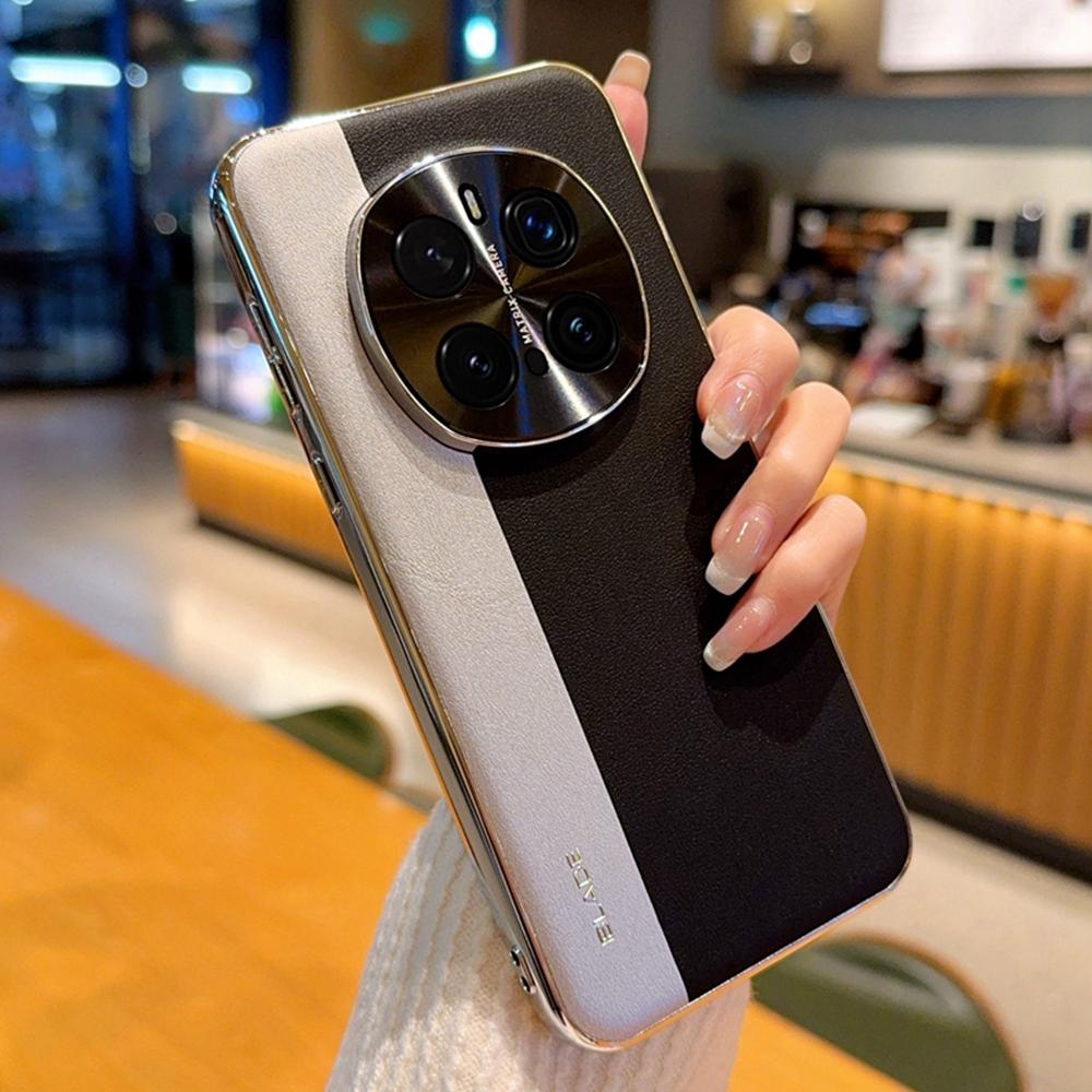 Etui na Honor Magic7 Pro 5G Łączone Skóra PU+TPU Elektroplaterowana Osłona na Telefon