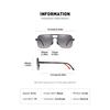 aoron Double Beam Driving Sunglasses Fashion Men's Metal Large Frame Outdoor Sunglasses