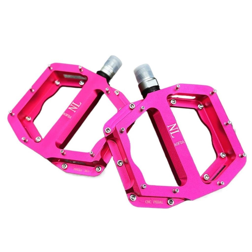 Breite Flache Mountainbike-Pedale - CNC-Aluminiumlegierung Lager Anti-Rutsch-Pedale für MTB Downhill Fahrradteile