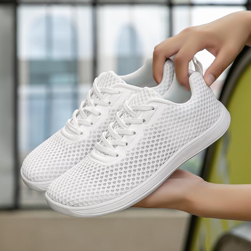 

TUINANLE Минималистичная обувь для босиком Мужская Женская Унисекс Легкая и Дышащая Подошва с Нулевым Перепадом Широкий Носок Повседневные Кроссовки для Бега 43 белый