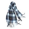 Autumn and winter new Maillard plaid scarf women's extended versatile high-end warm thickened scarf
