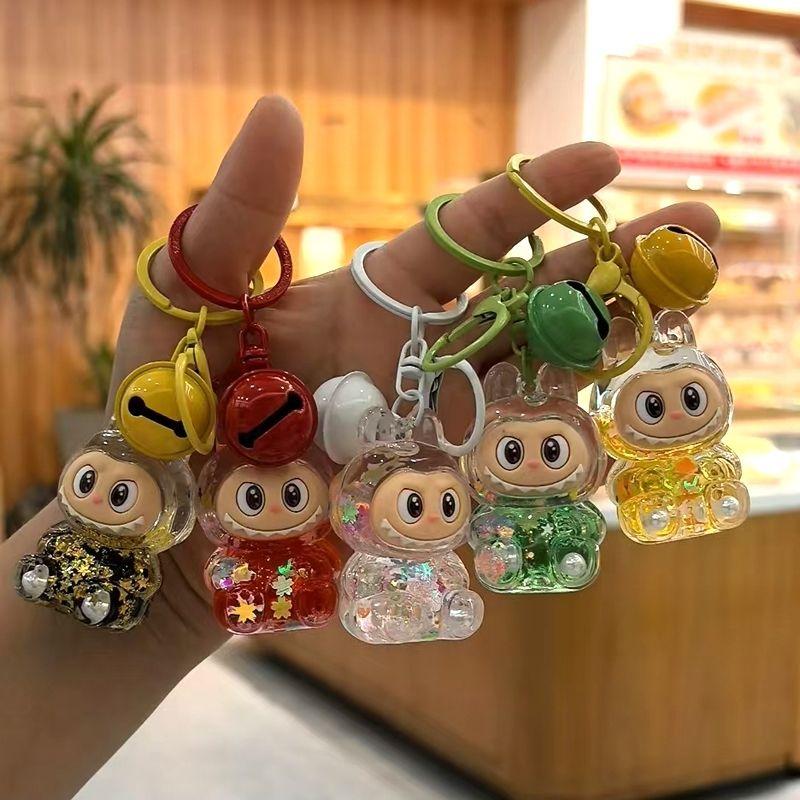 Přeshraniční zámořská online popularita Populární Látka Látka Olej Akryl Písek Láhev Labubu Plující Láhev Qixi