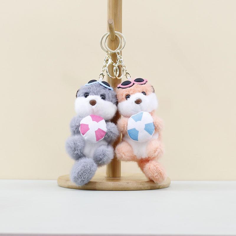 Adorable Plush Seal Keychain Cute Sea Otter Pendant Soft Toy With Pp Cotton Filling