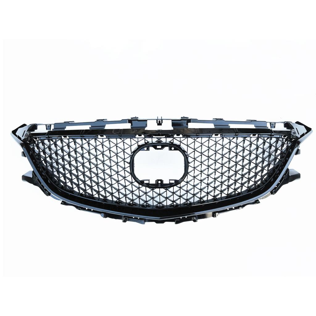 Griglia Anteriore Griglie Racing Per Mazda 6 Atenza 2014-2016 2015 Stile Nido d'Ape Nera Copertura Presa d'Aria Cofano Paraurti Superiore Kit Rete Griglia