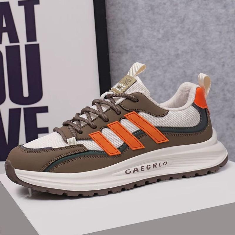 Trendy shoes men's spring senior shoes mesh breathable men's sports and leisure men's shoes thick sole