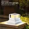Waterproof Patio Fence Gate Street Lamp LED Solar Garden Pillar Light Outdoor Column Patio Fence Light for Courtyard Pathway