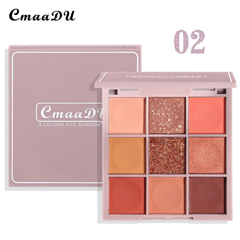 9 Colors Shimmer Matte Eyeshadow Palette Fashion Makeup Soft Texture Pigments Eyeshadow Palette
