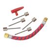 1Set Kit Ago Gonfiaggio Tubo Ago Pallone Sportivo Pallacanestro Calcio Pallavolo Camera d'Aria Pneumatico Bici Kit Gonfiatore Pompa Aria Strumento