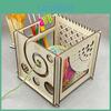 Needles Holder Partslety Scissors Knitting Wooden Yarn Bowl Knitting Bowl Multifunctional All In One Yarn Storage Organizer