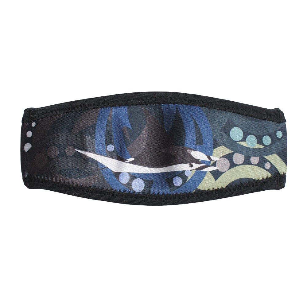 

SeaCanary Snorkeling Diving Mask Strap Cover Makau Manta Black чёрный
