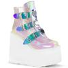 Women Ankle Boots Gothic Platform Punk Winter Martin Black High Heels Sexy Ladies Shoes