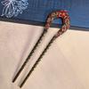 Chinese Style Hair Stick For Women Girls Vintage Hairpins Fashion Metal U-shaped Hair Clip Pins Hair Accessories