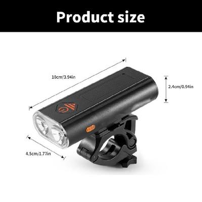 Rechargeable Bike Light Road Bike Front Lamp Headlight Bicycles Safe Light for Emergencies Use
