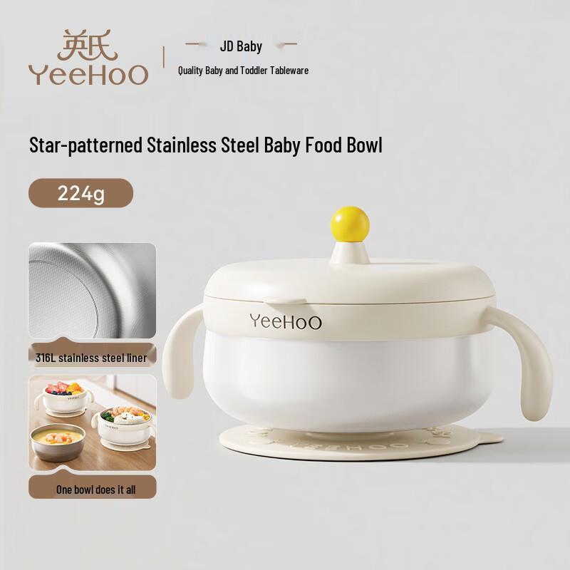 YEEHOO Baby Suction Feeding Bowl Set