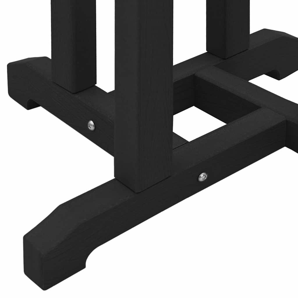 Bartisch Schwarz 55 x 55 x 107 cm Polyethylene