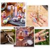 10Pcs Glass Bottles Miniature Bottle Mini Cork Glass Vials Diy Mini Wishing Drifting Bottle Wedding Party Decor Glass Jars