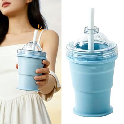 Small Practical Water Cup User Friendly Silicone Cup for Hiking Dishwasher Safe Easy To Carrying On Trip and Activity
