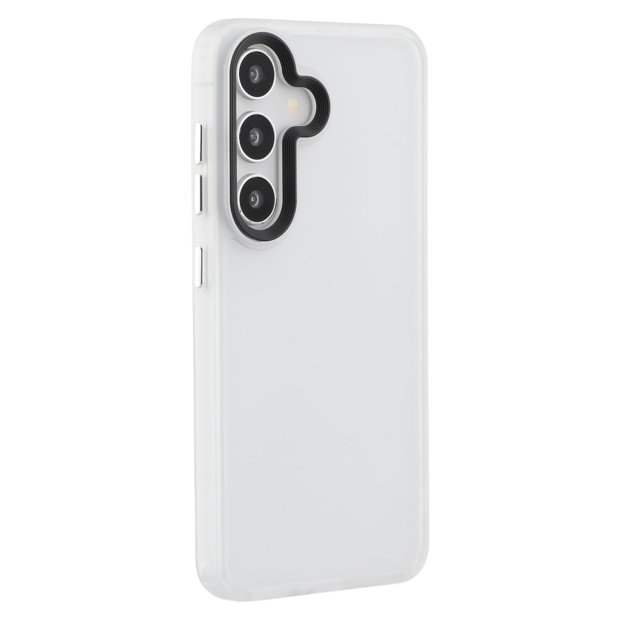 

For Samsung Galaxy S25 Case Skin Touch Matte Anti-Scratch PC+TPU Phone Back Cover Transparent