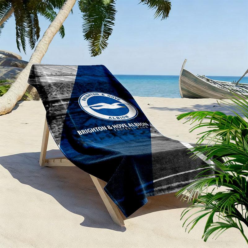 Asciugamano da Spiaggia Brighton & Hove Albion, Asciugamano Grande Morbido Asciugatura Rapida per Spiaggia Campeggio Nuoto