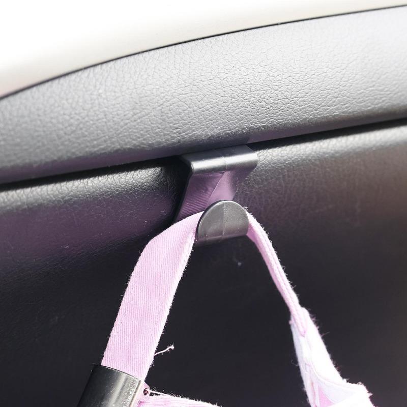 Safe Car Passenger Hook ABS Car Co-pilot Glove Box Hook Multi-Function Hidden Mini Storage Clips Seat Storage Organizer