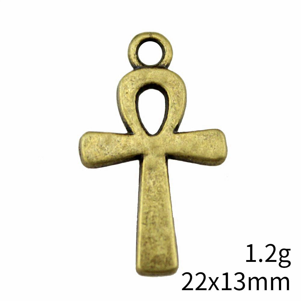 New Year's Day Charm Bracelet Italian Ankh Cross Charms Pendant Audience Chain Pendant