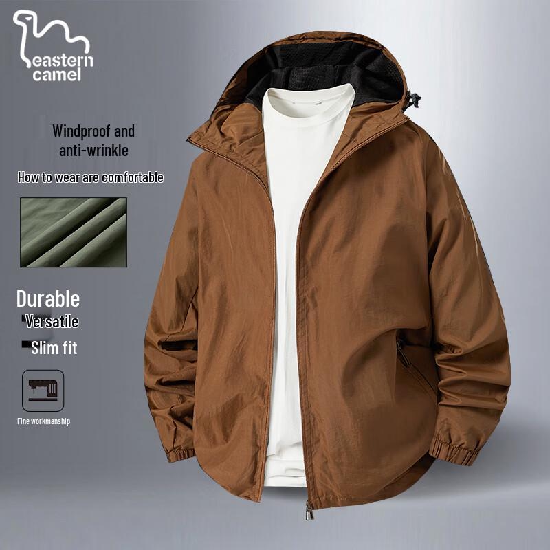 EASTERN CAMEL Men s Hooded Windproof Outdoor Jacket XL