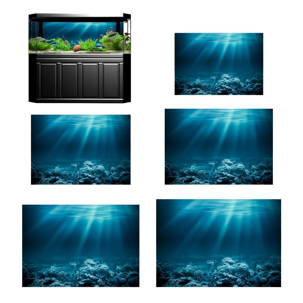 Fish Tank Adhesive Poster 3D HD Picture PVC Material Backdrop for Acrylic Aquarium Decoration