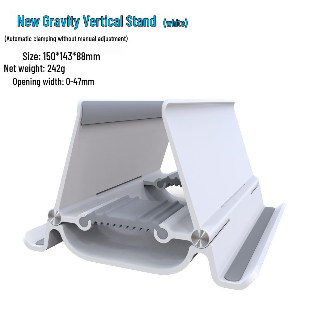 Vertical Metal Desk Storage Rack for Gaming Laptop, Macbook, iPad, and Tablets