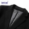 MUSHILANG Men's 100% Wool Mid-length Business Casual Overcoat