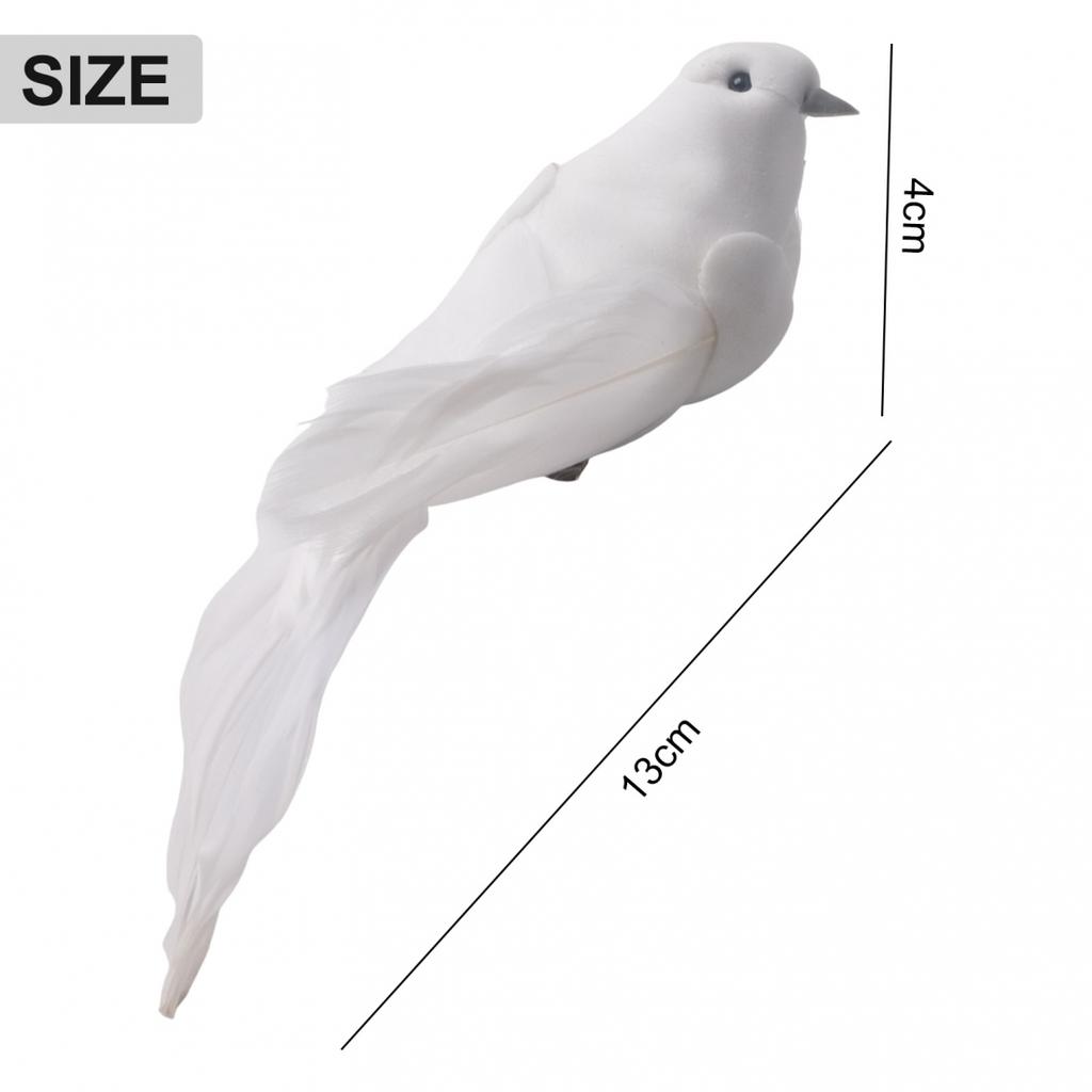 Bird Artificial Doves Indoors Outdoors Lover Ornament