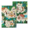 Midori Yurulog Waldtier 15352006 Notizbuch, Muster, B6,
