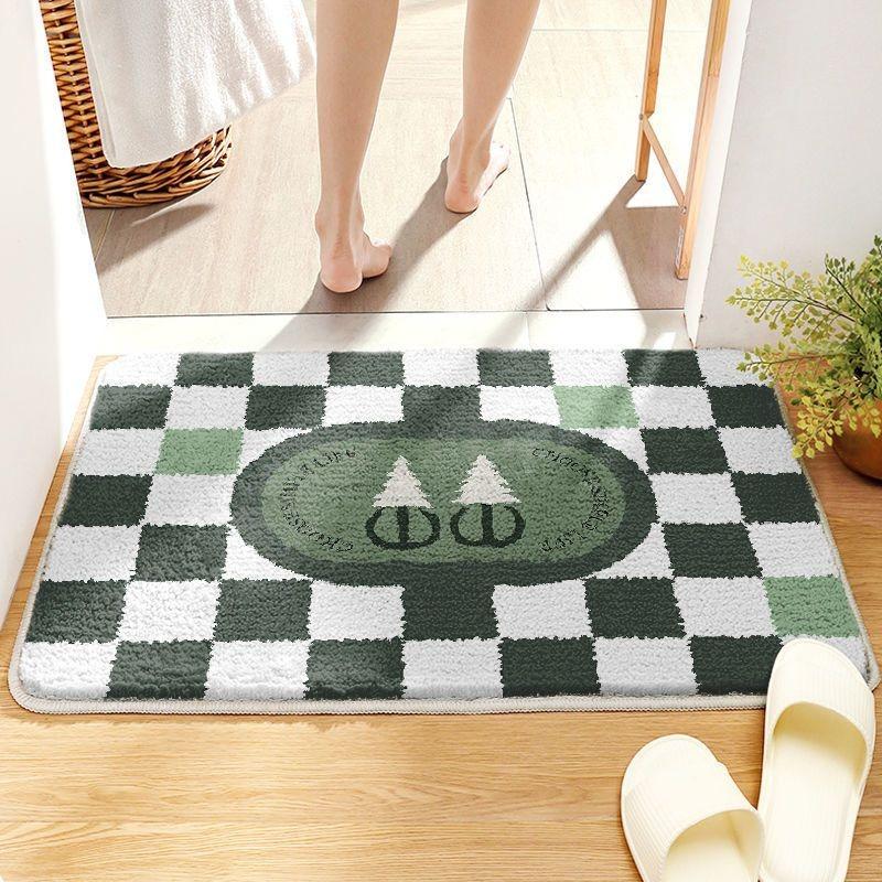 Badezimmer saugfähiger Teppich verdickt Imitatkashmir Schlafzimmer Badezimmer rutschfeste Fußmatte Badezimmer saugfähige Bodenmatte