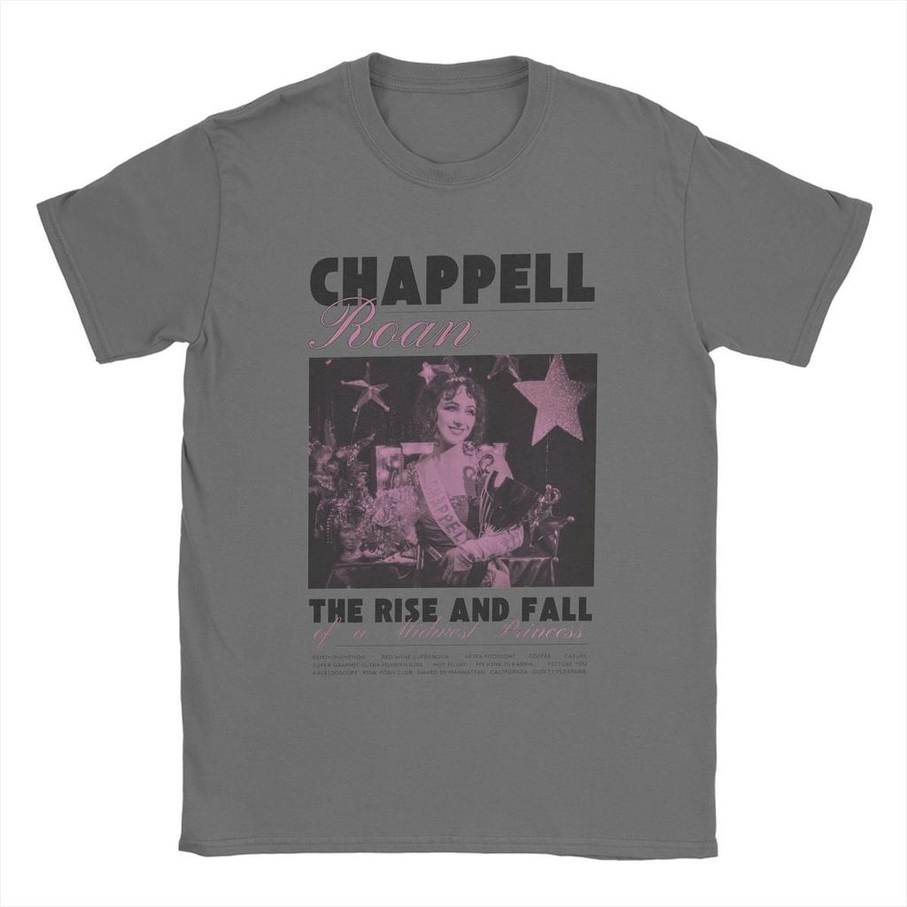 Novelty Chappell Roan Midwest Princess T-Shirts for Men Round Neck 100% Cotton T Shirts Cool Singer Short Sleeve Tees Summer