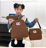 Biscuit Backpack Female Japanese Ins Wind Soft Cute Cartoon Cute Canvas Backpack Girl Student School Bag
