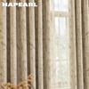 1 stk NAPEARL Fransk Retro High-end Beige Trykte Gardiner Full Mørkleggingsgardiner for Soverom Stue Balkongvindu for Hjemmedekor