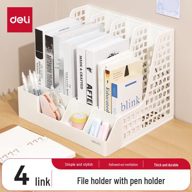 Deli Desktop File Organizer with Pen Holder - 12 Pack