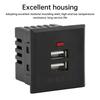 5V 2.1A Dual USB Power Socket Embedded Desktop Socket USB Charging Panel Module For Mobile Phones Tablets Ipad Chargers