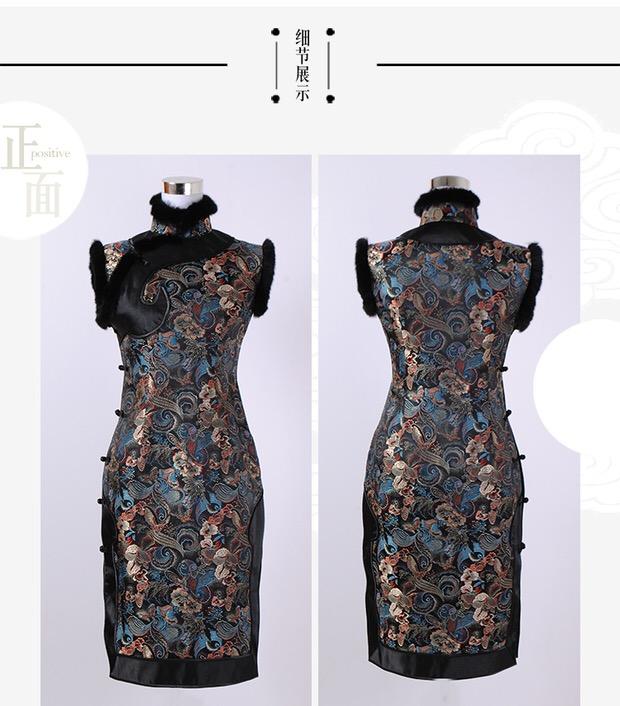 Butterfly love flower brocade handmade diy thick brocade jacquard cheongsam fabric handmade diy cloth 75CM*50CM